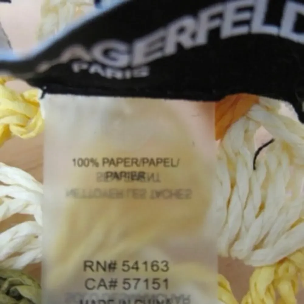 Karl Lagerfeld Paris Kolorful Karl Striped Crochet Bucket Hat NWOT